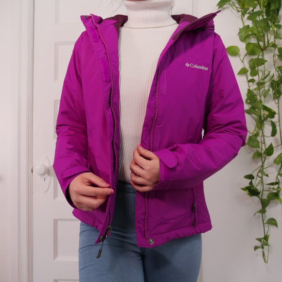 Columbia Fuchsia Wind Jacket, size US S/XS, perfect for skiing! - Picture 13 of 13
